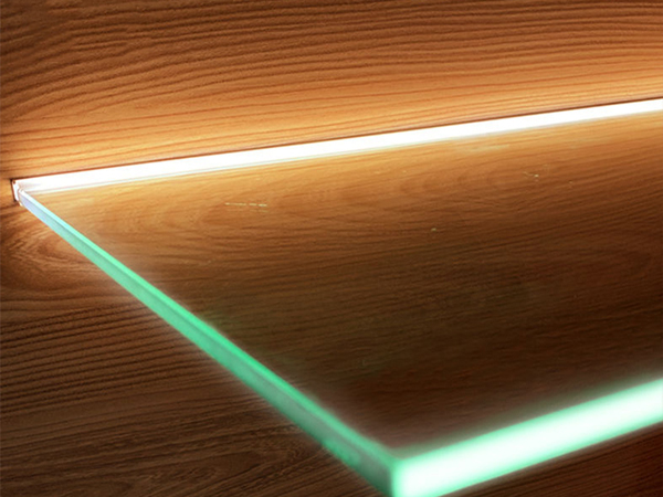 Double sided luminous aluminum strip lamp