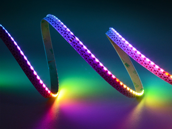 Side illuminated 60 light slide strip