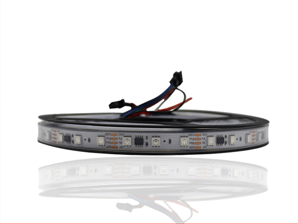 Side illuminated 60 light slide strip